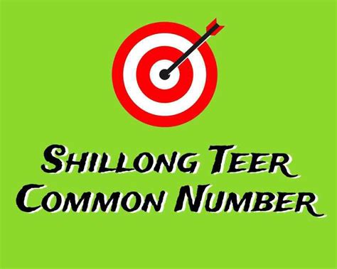 Shillong Morning Teer Common Number (100.